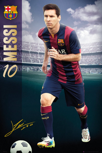 Barcelona Messi 14-15 Poster Print