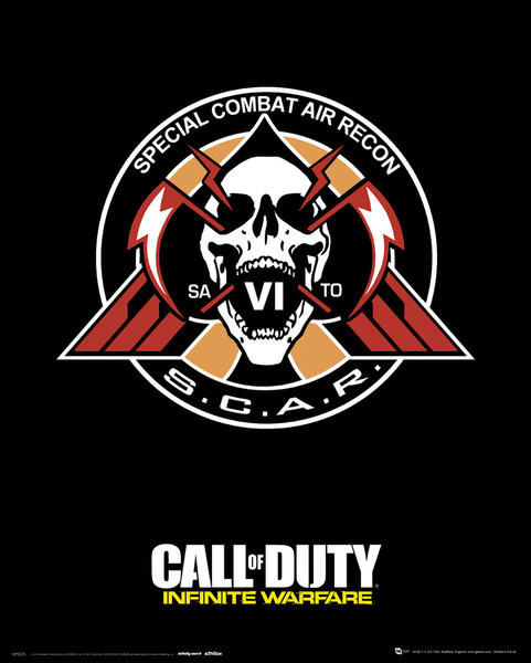 Call Of Duty Infinite Warfare Scar Poster Print
