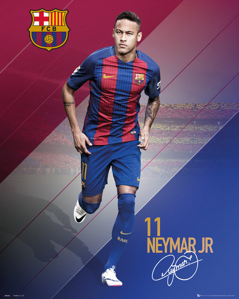 Barcelona Neymar 2016 - 2017 Poster Print