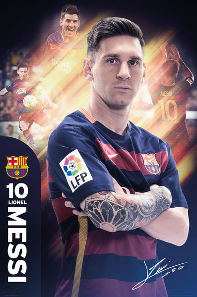 Barcelona Messi 15-16 Poster Print