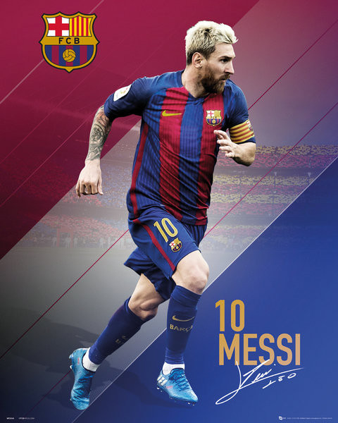 Barcelona Messi 2016 - 2017 Poster Print
