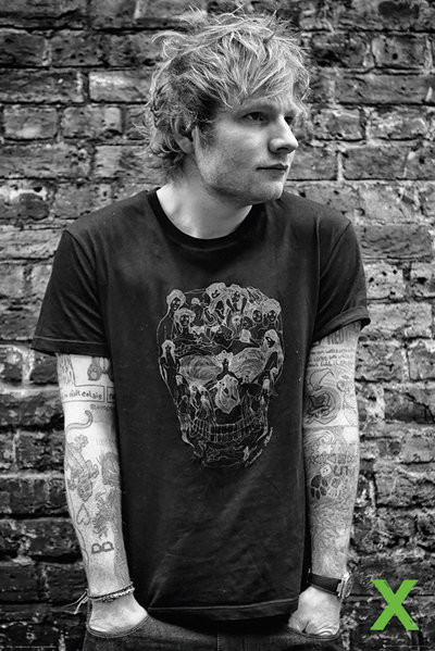 Ed Sheeran Skull Poster Print