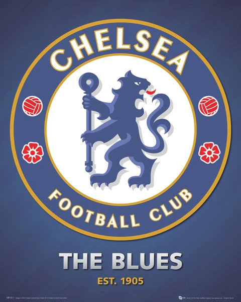 Chelsea Club Crest 2013 Poster Print