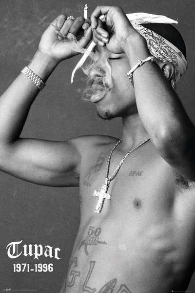 Tupac Smoke Poster Print