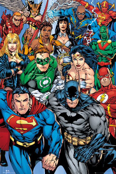 Dc Comics Justice League Collage Poster Print