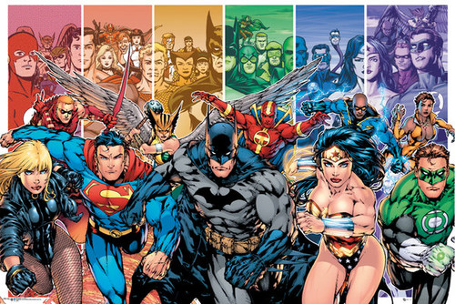 Dc Comics Justice League Characters Poster Print
