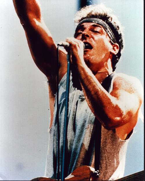 Bruce Springsteen Photo Print - Singing On Stage with Arm Up