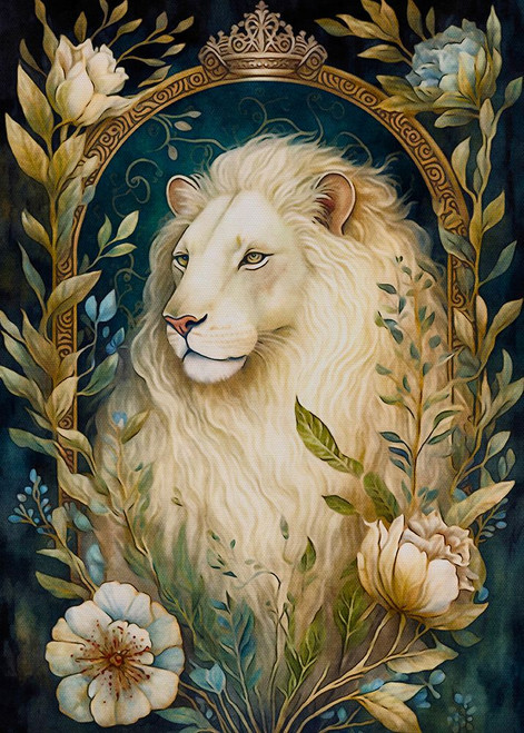 White Lion Poster Print - Dutch Lady The