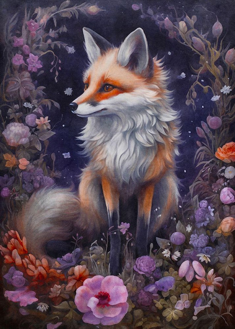 Amethyst Fox Poster Print - Dutch Lady The