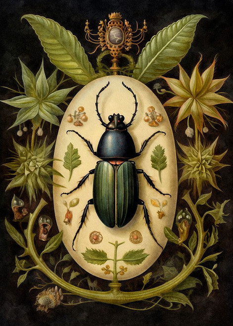 Botanical Beetles 3 Poster Print - Dutch Lady The