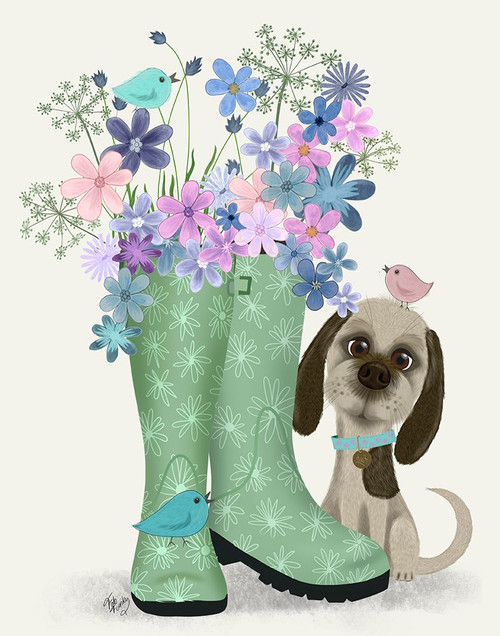 Bebe-Welly Bouquet Poster Print - Funky Fab