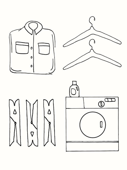 Laundry 2 Poster Print - Rose Design Corinne