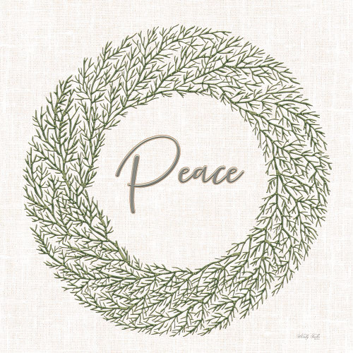 Peace Embroidery Wreath Poster Print - Cindy Jacobs