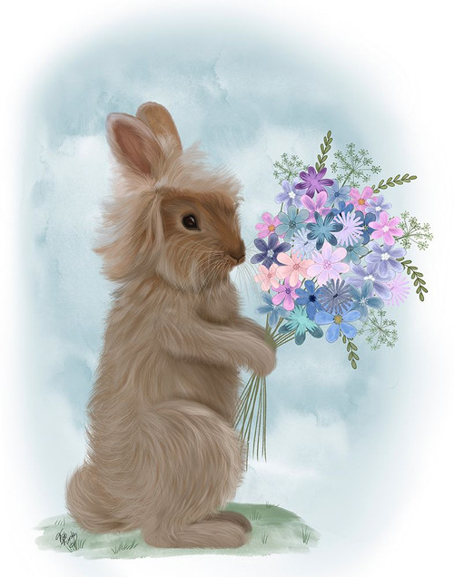Bunny Bouquet 1 Poster Print - Funky Fab