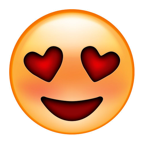 Emoji Smile Heart Poster Print - Ali Lynne