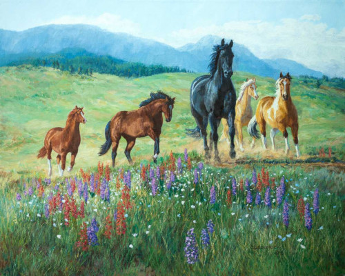 Wildflower Trail Poster Print - Claire Goldrick