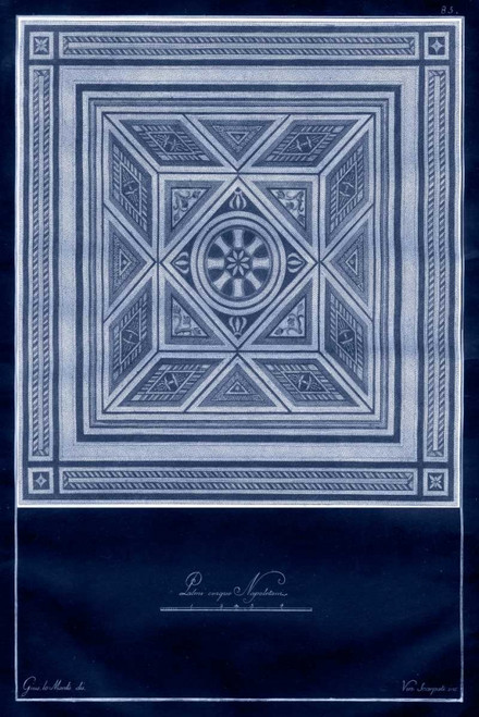 Indigo Tile V Poster Print - Studio Vision