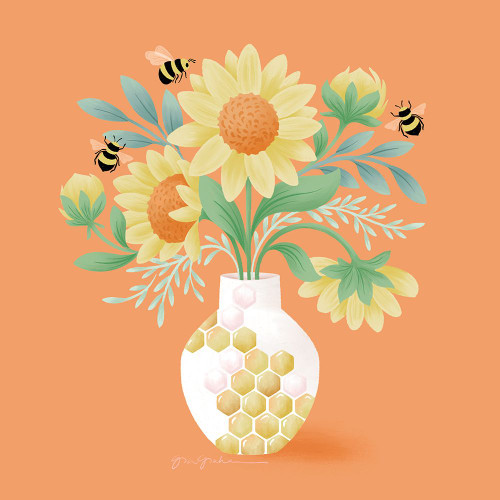 Sunflower Bouquet Poster Print - Gia Graham