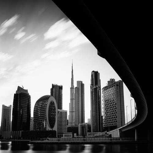 Dubai Skyline Poster Print - Studio Praxis (12 x 12)