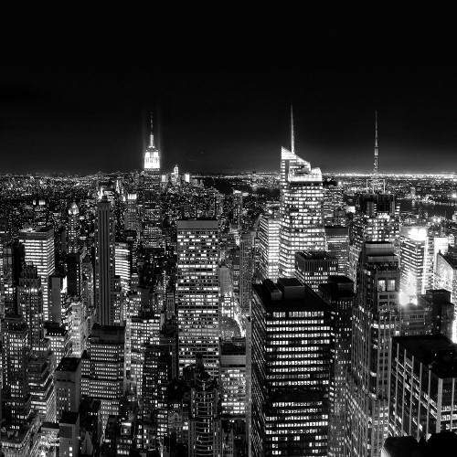 New York Cityscape I Poster Print - Studio Praxis (12 x 12)