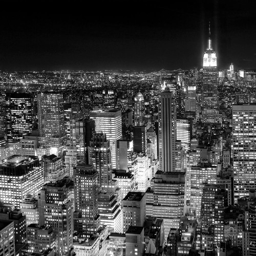 New York Cityscape II Poster Print - Studio Praxis (24 x 24)