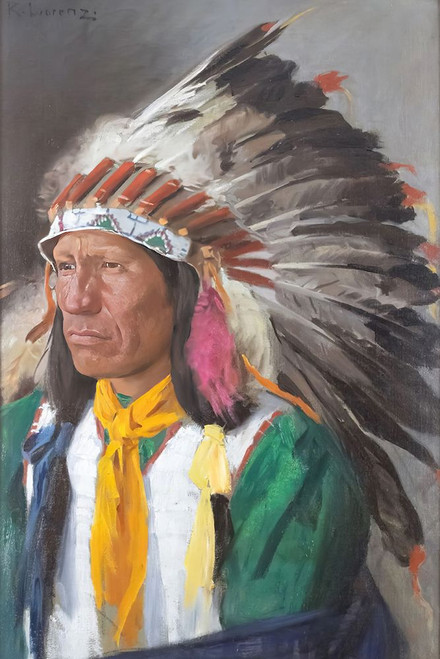 Indian Chief Poster Print - Richard Lorenz