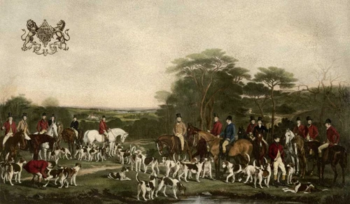 SirRichardSuttonandtheQuornHounds Poster Print - Sir Francis Grant