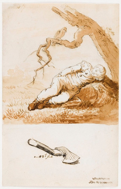 Sleeping Boy  Poster Print by Caspar David Friedrich