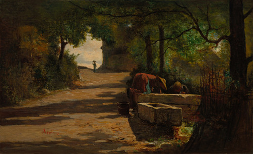 Well at the Side of a Road  Poster Print by Adolphe Appian