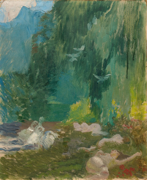 The Siesta  Poster Print by Albert Besnard