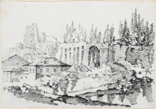 Ruins of the Imperial Palaces on the Palatine Hill  Poster Print by Joseph-Marie Vien