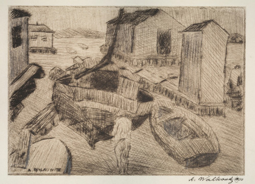 Street Scene, Building, Or Portrait  Poster Print by Abraham Walkowitz