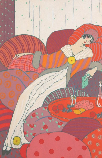 Les Coussins  Poster Print by Georges Lepape