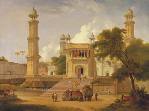 Indian Temple, Said to Be the Mosque of Abo-ul-Nabi, Muttra  Poster Print by Thomas Daniell