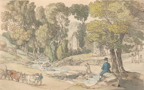 Rowlandson sketching  Poster Print by Thomas Rowlandson