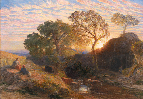 Sunset Poster Print by Samuel Palmer