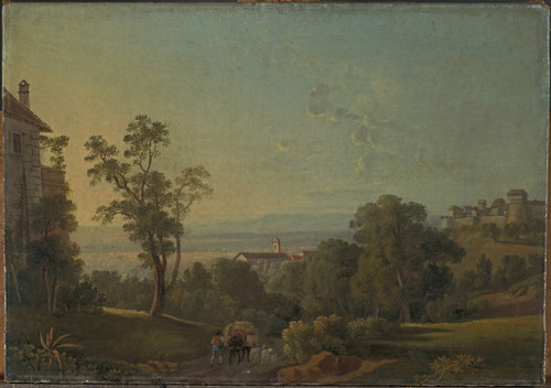 Landscape near Frascati Poster Print by Peter Birmann