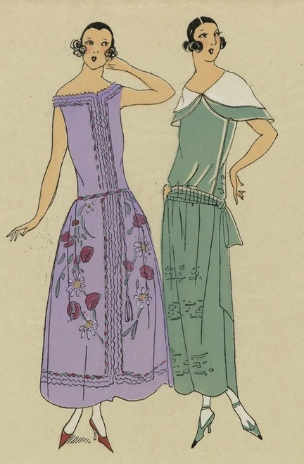 FLEURS DES CHAMPS. ‚Äì 1. Robe d¬¥organdi‚Ä¶  Poster Print by Anonymous