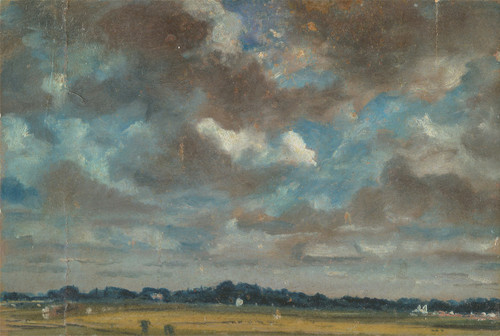Extensive Landscape with Grey Clouds  Poster Print by John Constable