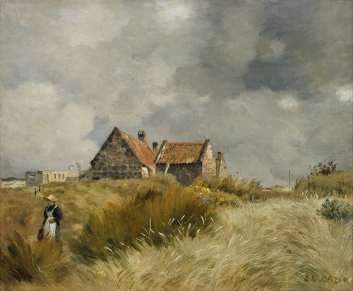 Cottage in the Dunes Poster Print by Jean Charles Cazin