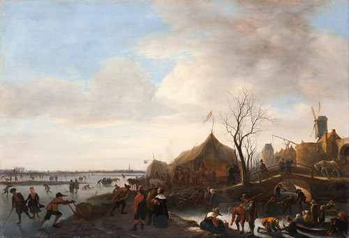 Winter scene Poster Print by Jan Steen