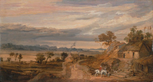 Landscape with Cottages  Poster Print by James Ward