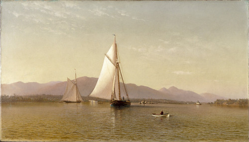 The Hudson at the Tappan Zee Poster Print by Francis Augustus Silva