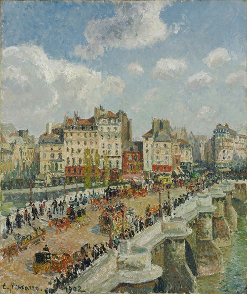 The Pont-Neuf Poster Print by Camille Pissarro