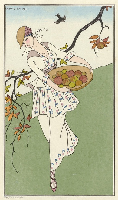 Toilette de taffetas  Poster Print by George Barbier