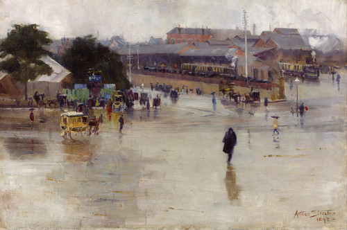 The railway station, Redfern  Poster Print by Arthur Streeton