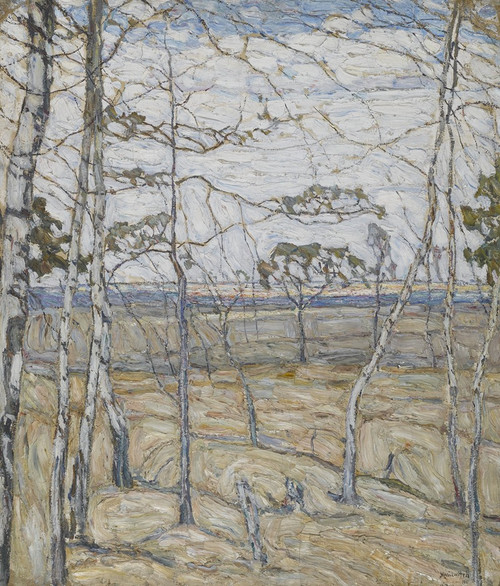 Birch Trees Poster Print by Abraham Manievich