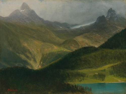 Mountain Landscape Poster Print by Albert Bierstadt
