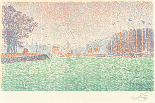At Flushing   Poster Print by Paul Signac