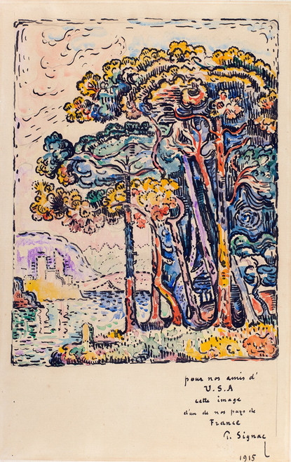 Landscape  Poster Print by Paul Signac